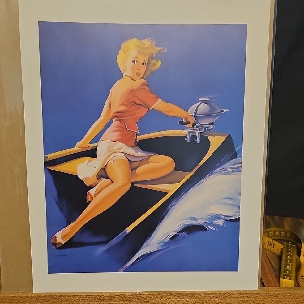 Vintage Style Pin-Up Art Print - Nautical - Elvgren
